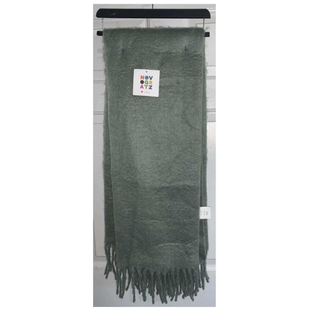 🎄 NOVOGRATZ Green Throw Blanket 45” x 60” Oeko-Tex NWT